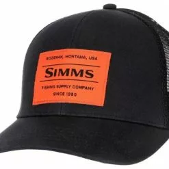 Simms Original Patch Trucker Black