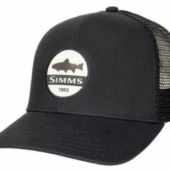 Simms Trout Patch Trucker Black