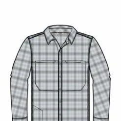 Simms Bugstopper Shirt Stl Blu/Strm Ombr Clsc Pld