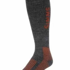 Simms Merino Midweight OTC Sock Carbon
