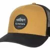 Simms Trout Patch Trucker Dark Bronze