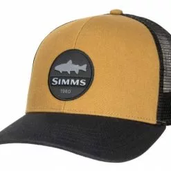 Simms Trout Patch Trucker Dark Bronze