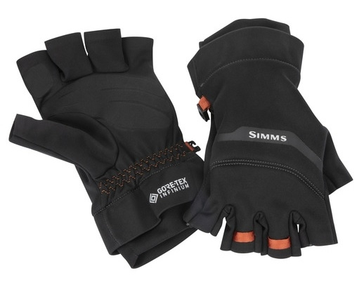 Simms Gore Infinium Half Finger Black 1 Simms Gore Infinium Half Finger Black